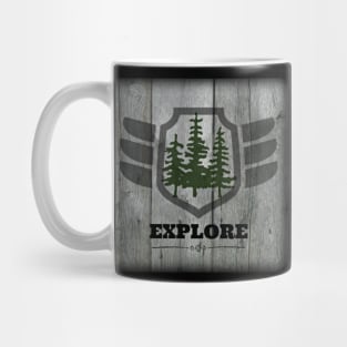 EXPLORE Adventure Camping Hiking Outdoorsmen Mug